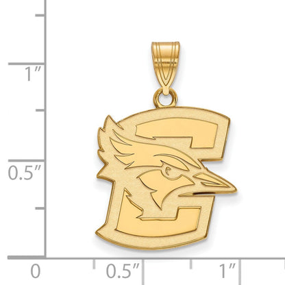 10K Gelbgold Logoart Creighton University Bluejay Groß Anhänger