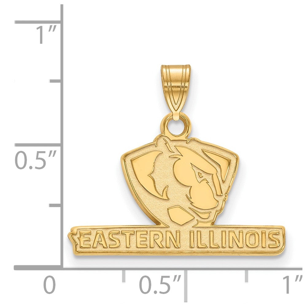 10K Gelbgold Logoart Eastern Illinois University Klein Anhänger