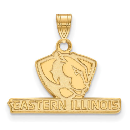 14K Gelbgold Logoart Eastern Illinois University Klein Anhänger