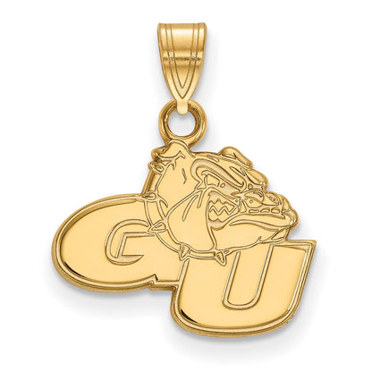 10K Gelbgold Logoart Gonzaga University G U Bulldog Klein Anhänger