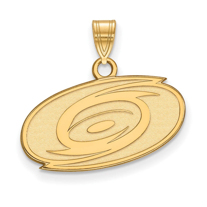 10K Gelbgold Nhl Logoart Carolina Hurricanes Klein Anhänger