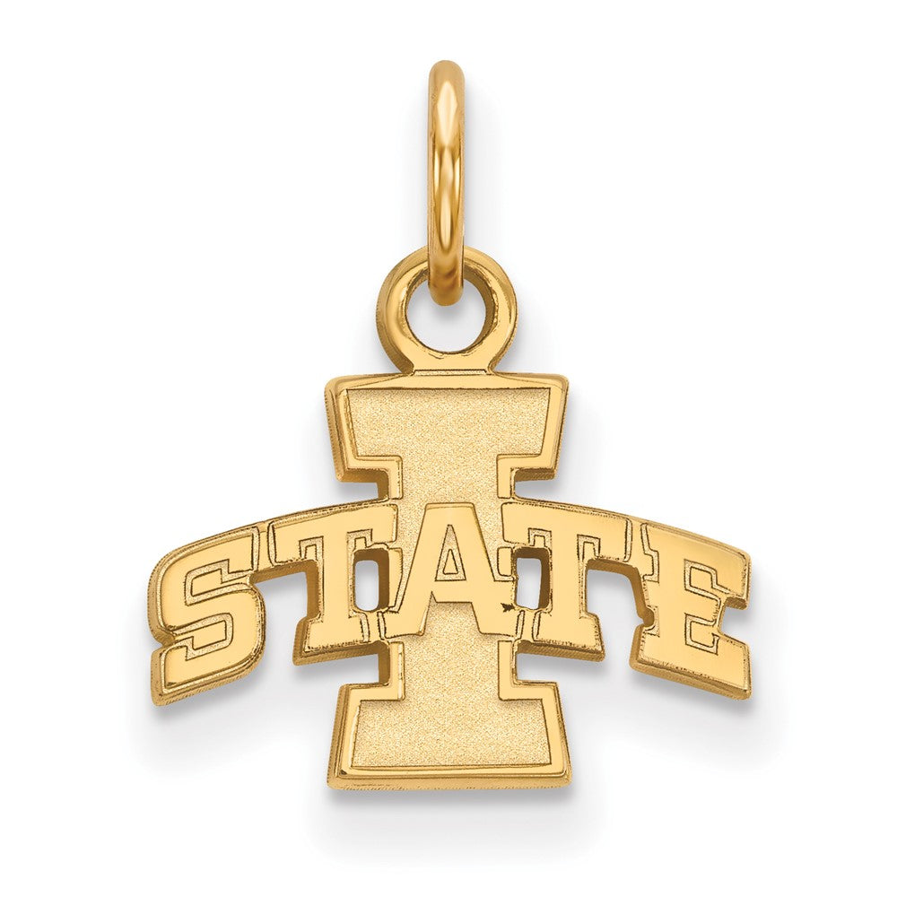 10K Gelbgold Logoart Iowa State University Extra Klein Anhänger