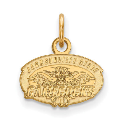 14K Gelbgold Logoart Jacksonville State University Extra Klein Anhänger