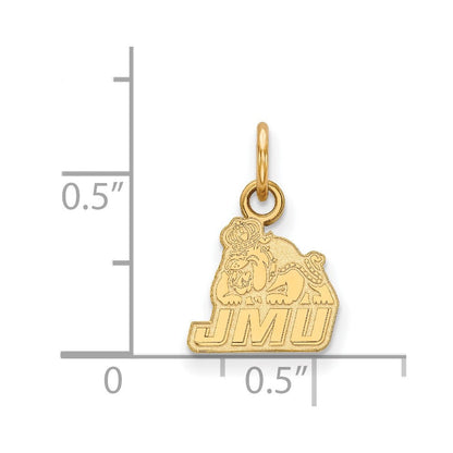 14K Gelbgold Logoart James Madison University Extra Klein Anhänger