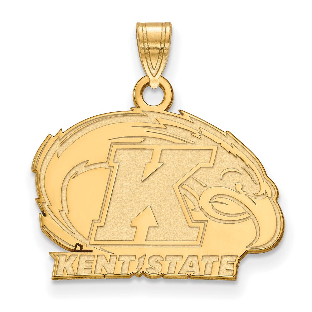 10K Gelbgold Logoart Kent State University Klein Anhänger
