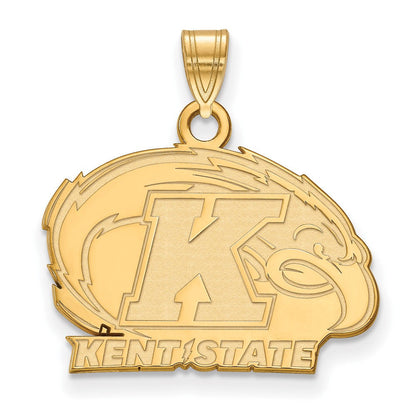 10K Gelbgold Logoart Kent State University Klein Anhänger