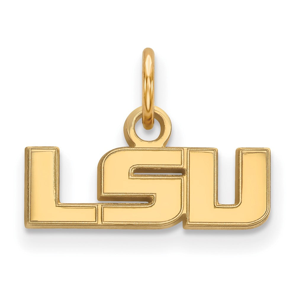 10K Gelbgold Logoart Louisiana State University L S U Extra Klein Anhänger