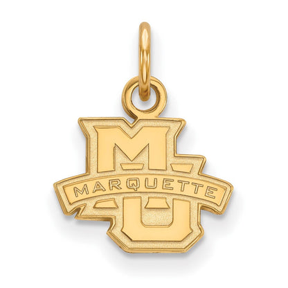 10K Gelbgold Logoart Marquette University Extra Klein Anhänger