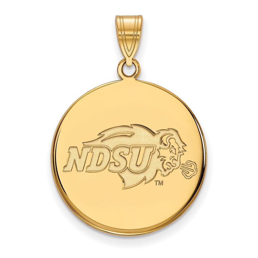 10K Gelbgold Logoart North Dakota State University Groß Plättchen Anhänger