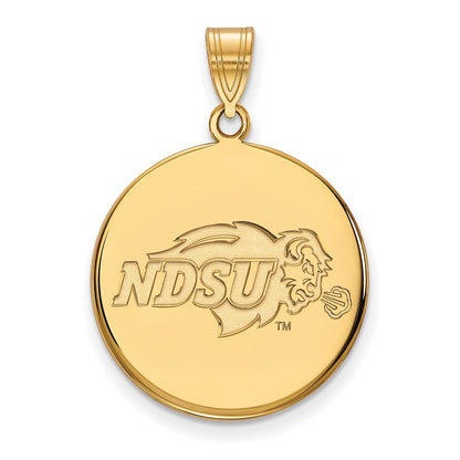 14K Gelbgold Logoart North Dakota State University Groß Plättchen Anhänger