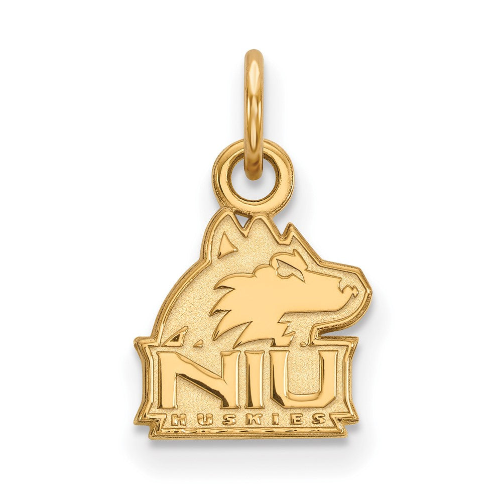 10K Gelbgold Logoart Northern Illinois University N I U Huskies Extra Klein Anhänger