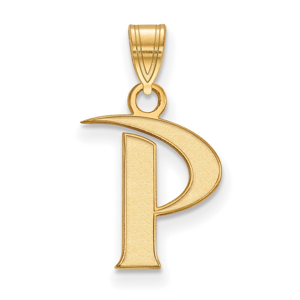 14K Gelbgold Logoart Pepperdine University Buchstabe P Klein Anhänger