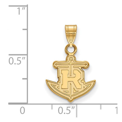 14K Gelbgold Logoart Rollins College Anker Klein Anhänger