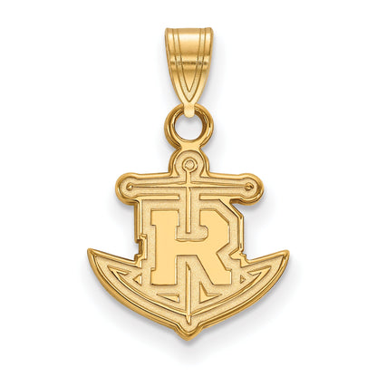 10K Gelbgold Logoart Rollins College Anker Klein Anhänger