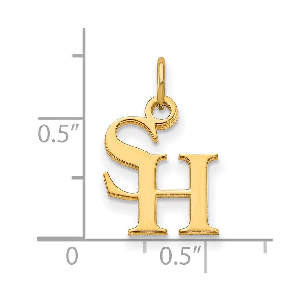 14K Gelbgold Logoart Sam Houston State University Extra Klein Anhänger