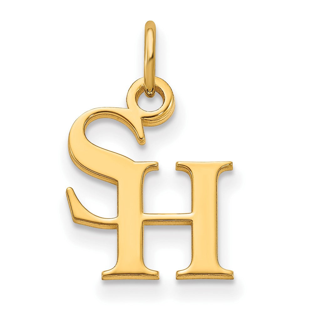 Vergoldet Sterlingsilber Logoart Sam Houston State University Extra Klein Anhänger