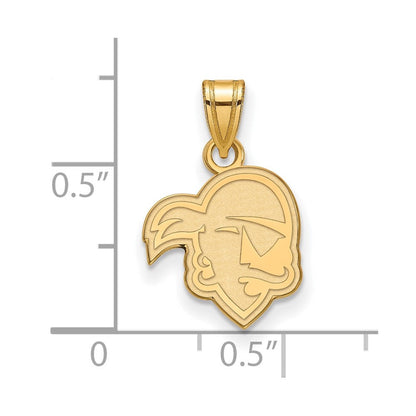 10K Gelbgold Logoart Seton Hall University Pirat Klein Anhänger