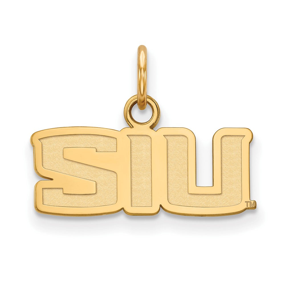 10K Gelbgold Logoart Southern Illinois University S I U Extra Klein Anhänger