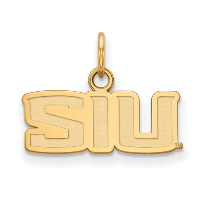 10K Gelbgold Logoart Southern Illinois University S I U Extra Klein Anhänger