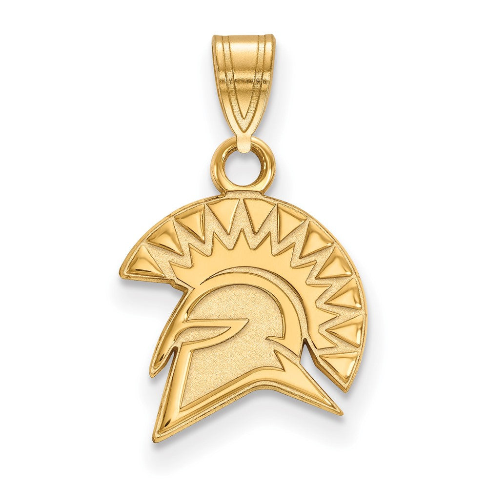 10K Gelbgold Logoart San Jose State University Spartan Klein Anhänger