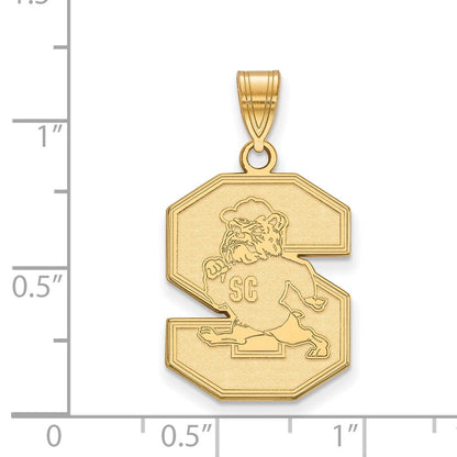 14K Gelbgold Logoart South Carolina State University Groß Anhänger