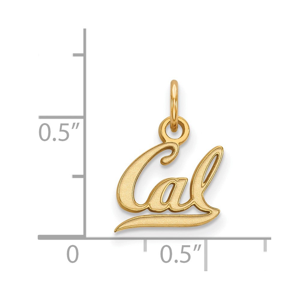 10K Gelbgold Logoart University Of California Berkeley Extra Klein Anhänger
