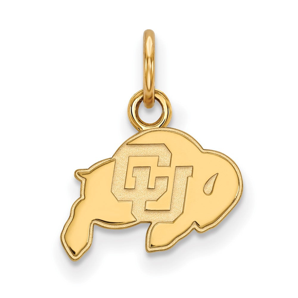 10K Gelbgold Logoart University Of Colorado Buffalo Extra Klein Anhänger