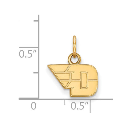 10K Gelbgold Logoart University Of Dayton Extra Klein Anhänger