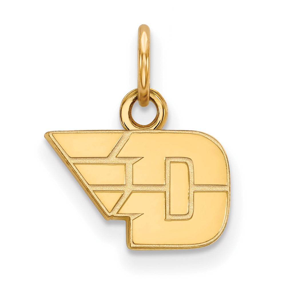 10K Gelbgold Logoart University Of Dayton Extra Klein Anhänger