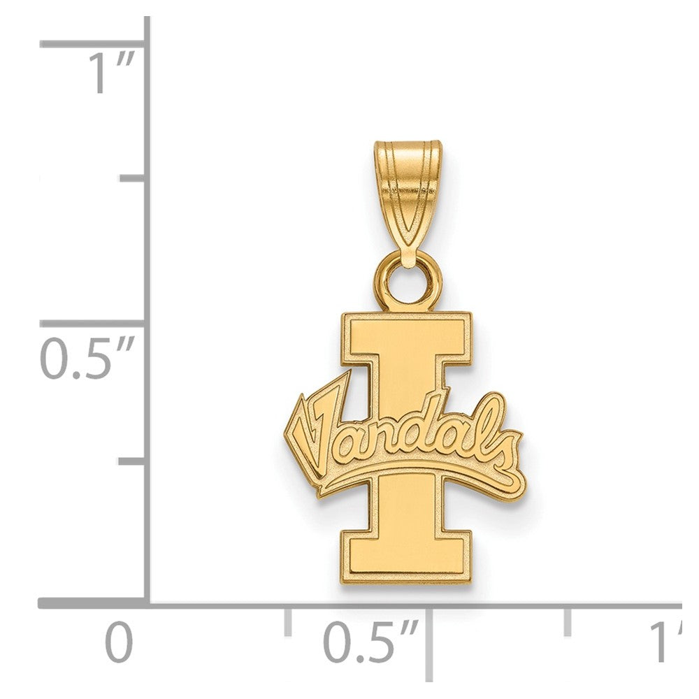10K Gelbgold Logoart University Of Idaho Vandals Klein Anhänger