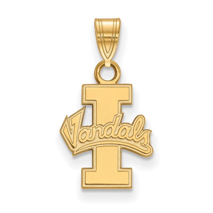 10K Gelbgold Logoart University Of Idaho Vandals Klein Anhänger