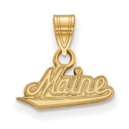 10K Gelbgold Logoart University Of Maine Klein Anhänger