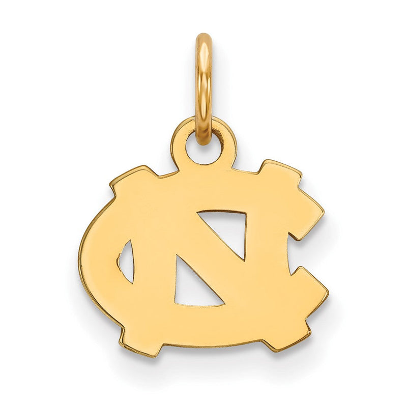 10K Gelbgold Logoart University Of North Carolina N C Extra Klein Anhänger