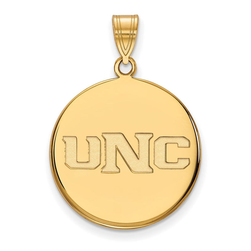 Vergoldet Sterlingsilber Logoart U Of Northern Colorado N C Groß Plättchen Anhänger