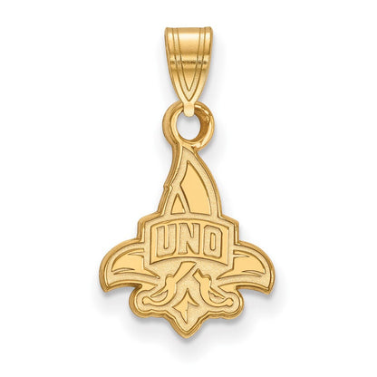 10K Gelbgold Logoart University Of New Orleans U N O Klein Anhänger