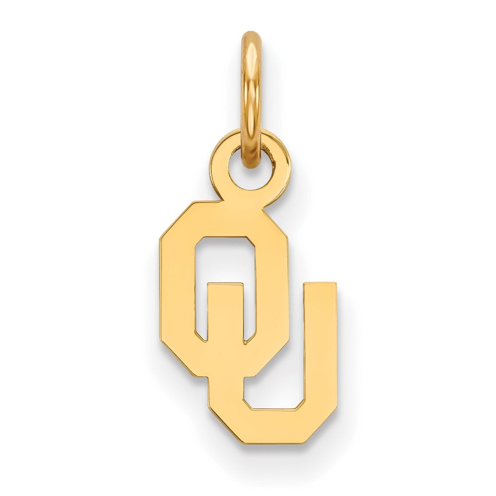 14K Gelbgold Logoart University Of Oklahoma O U Extra Klein Anhänger
