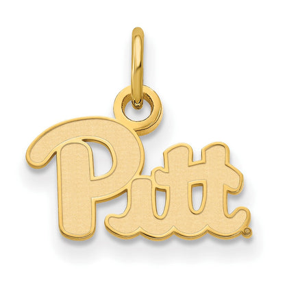 10K Gelbgold Logoart University Of Pittsburgh Extra Klein Anhänger
