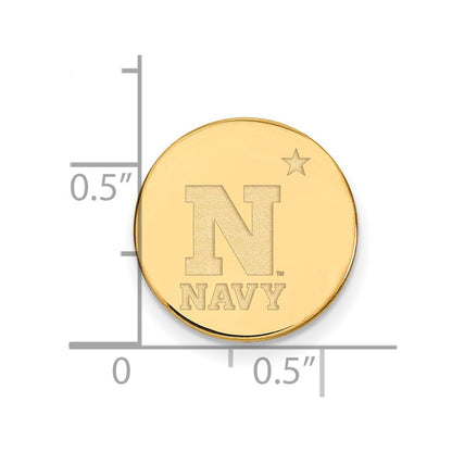 14K Gelbgold Gold Logoart Us Naval Akademie Anstecknadel