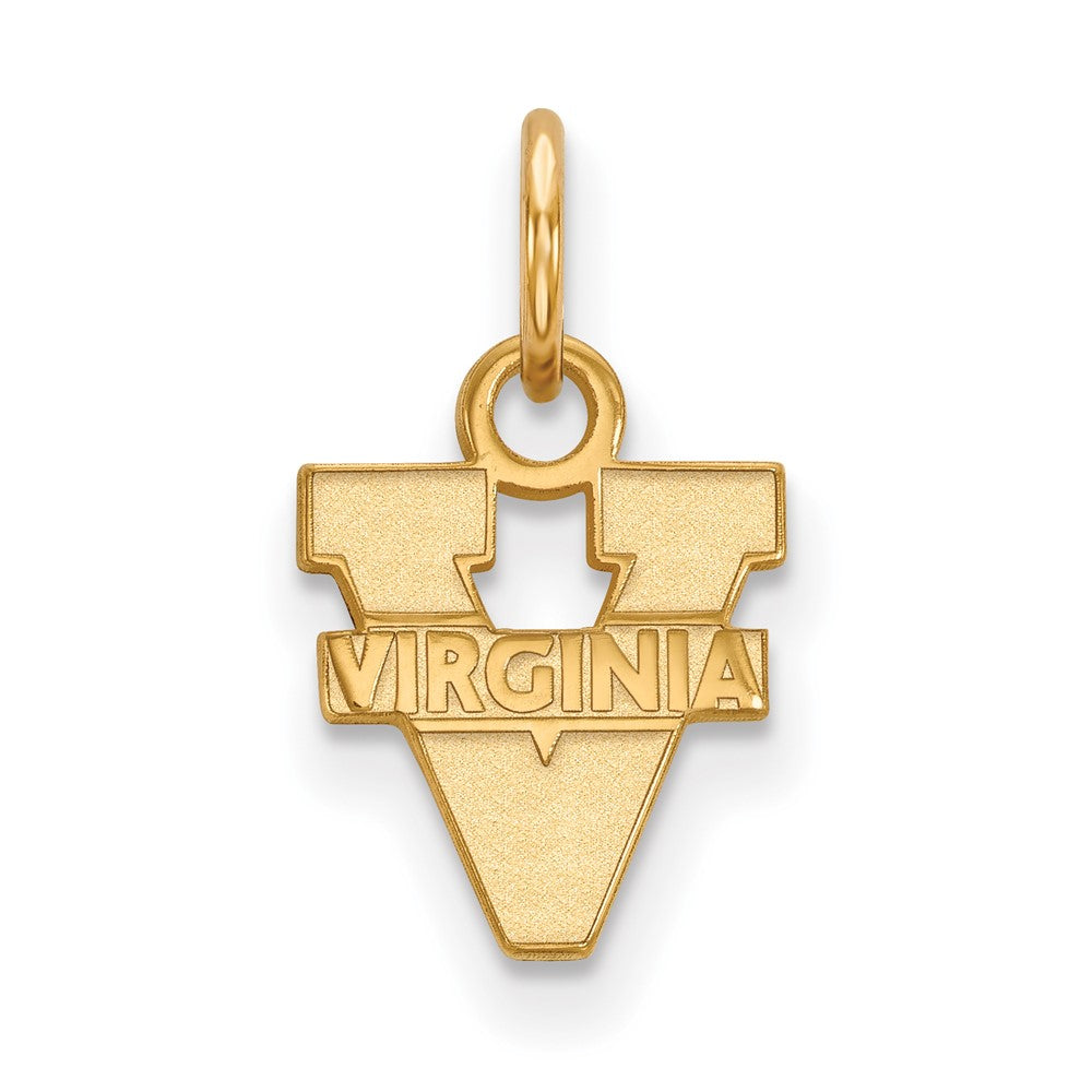 10K Gelbgold Logoart University Of Virginia Extra Klein Anhänger
