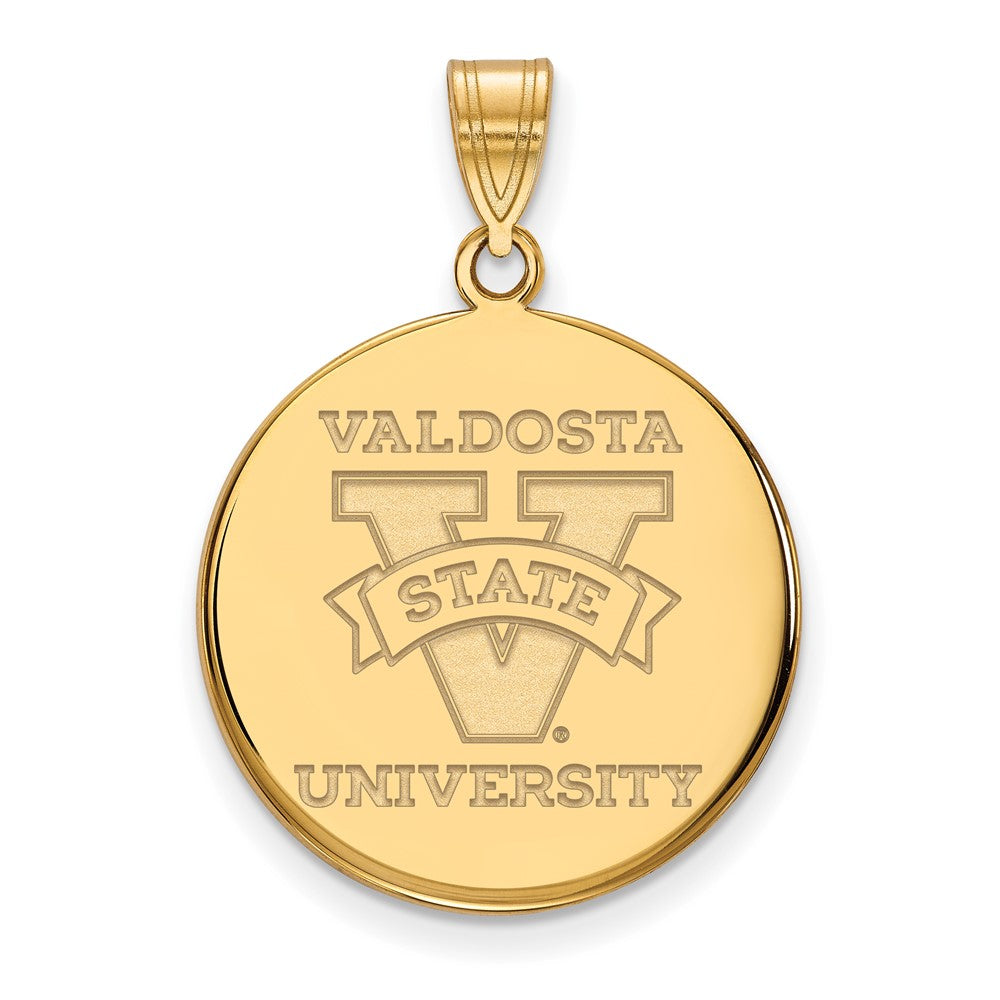 10K Gelbgold Logoart Valdosta State University Groß Plättchen Anhänger