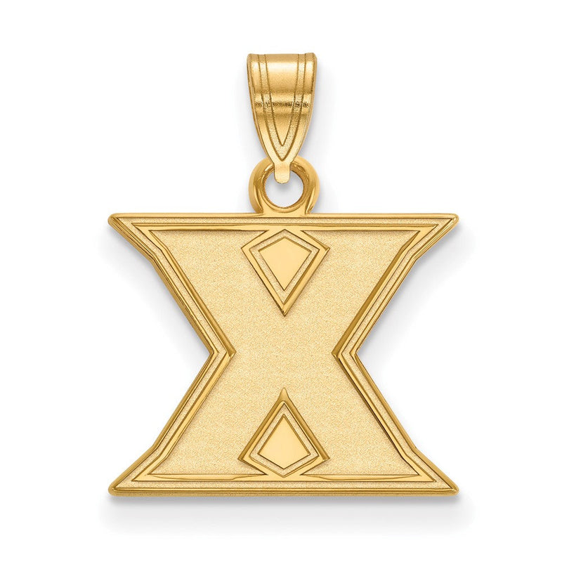 Vergoldet Sterlingsilber Logoart Xavier University Buchstabe X Klein Anhänger
