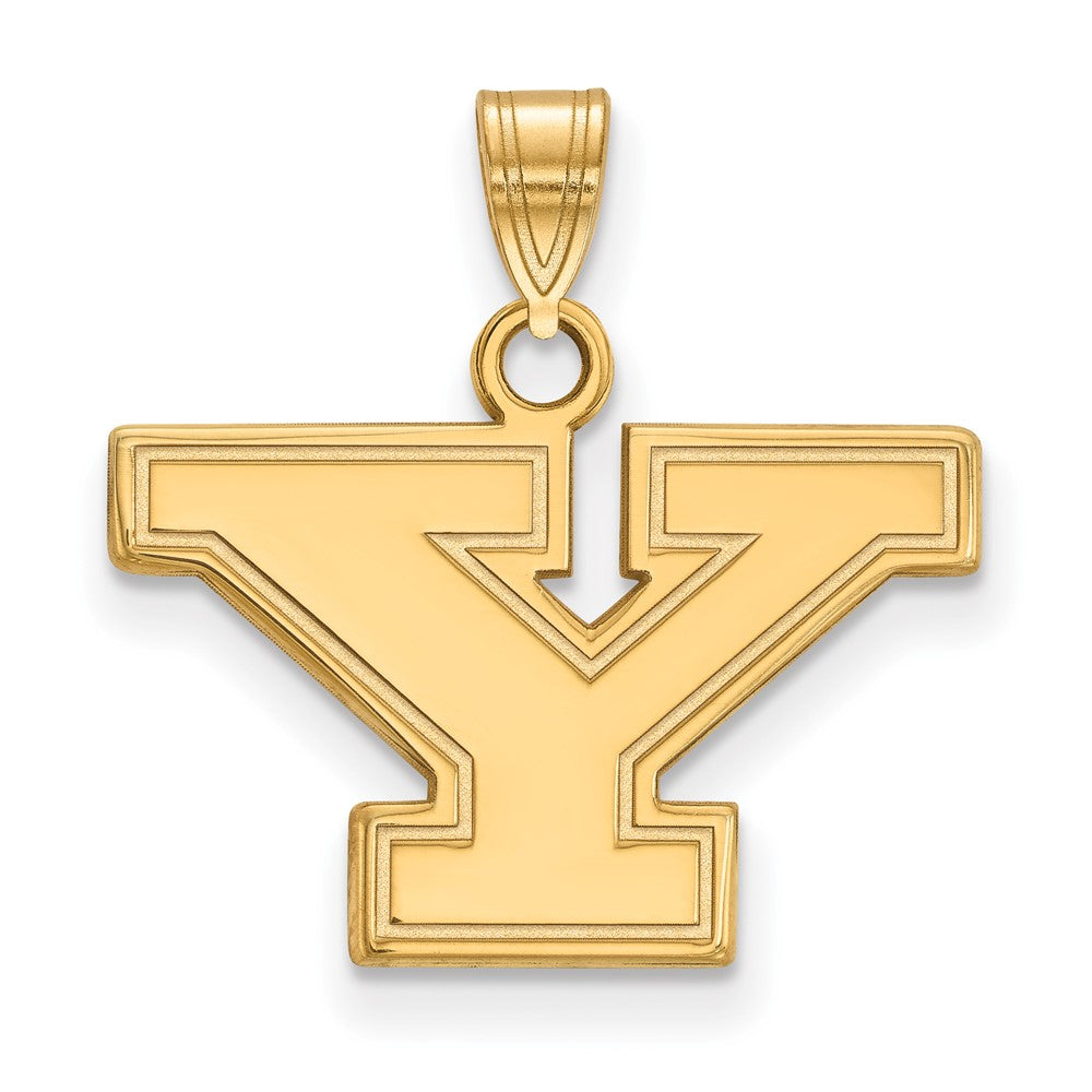 10K Gelbgold Logoart Youngstown State University Buchstabe Y Klein Anhänger