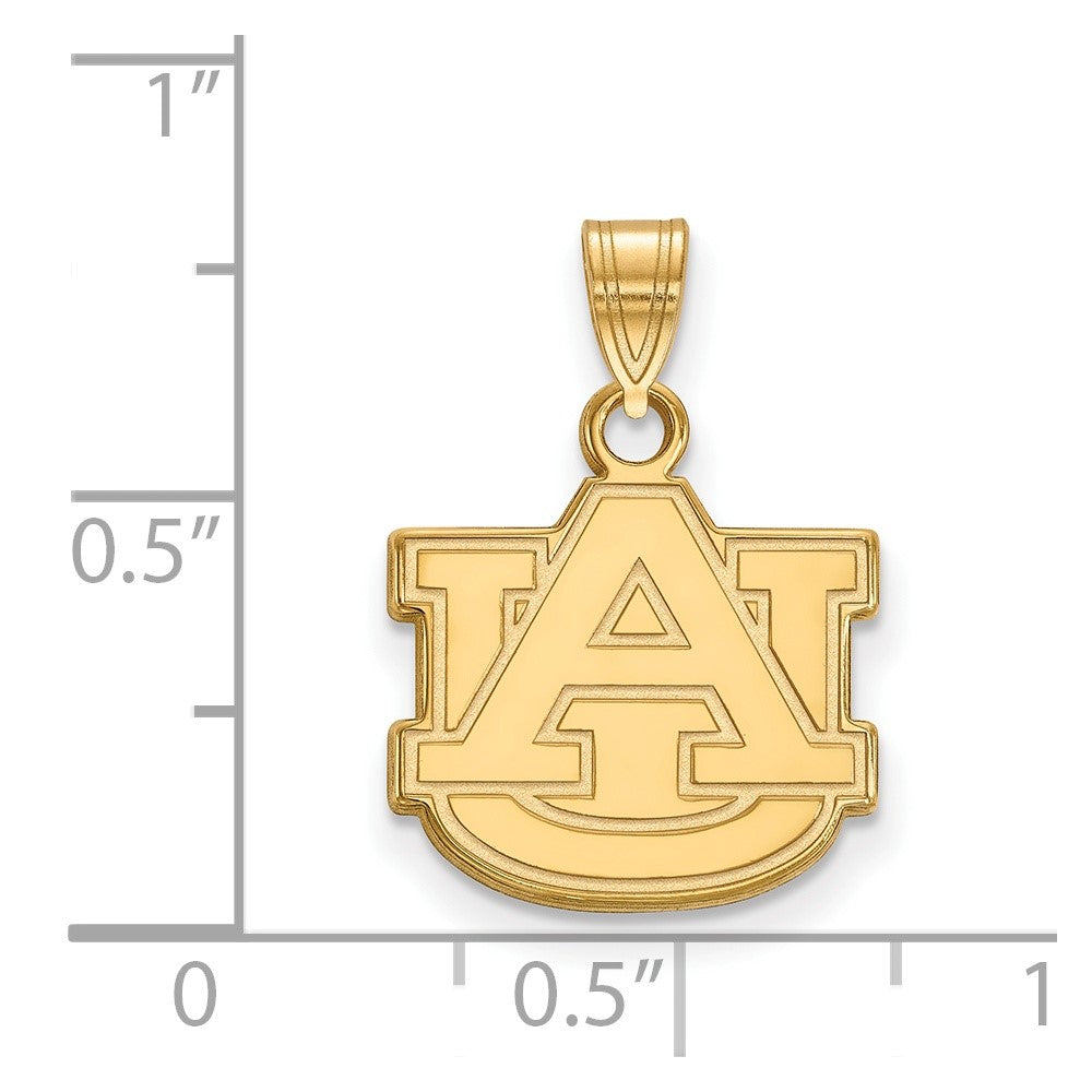 10K Gelbgold Logoart Auburn University A U Klein Anhänger