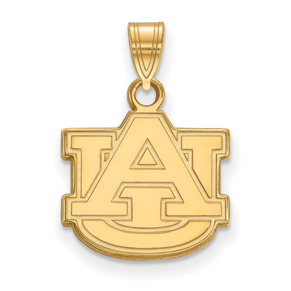 10K Gelbgold Logoart Auburn University A U Klein Anhänger