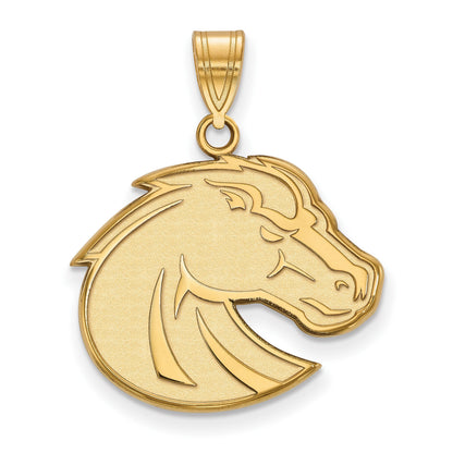14K Gelbgold Logoart Boise State University Bronco Groß Anhänger