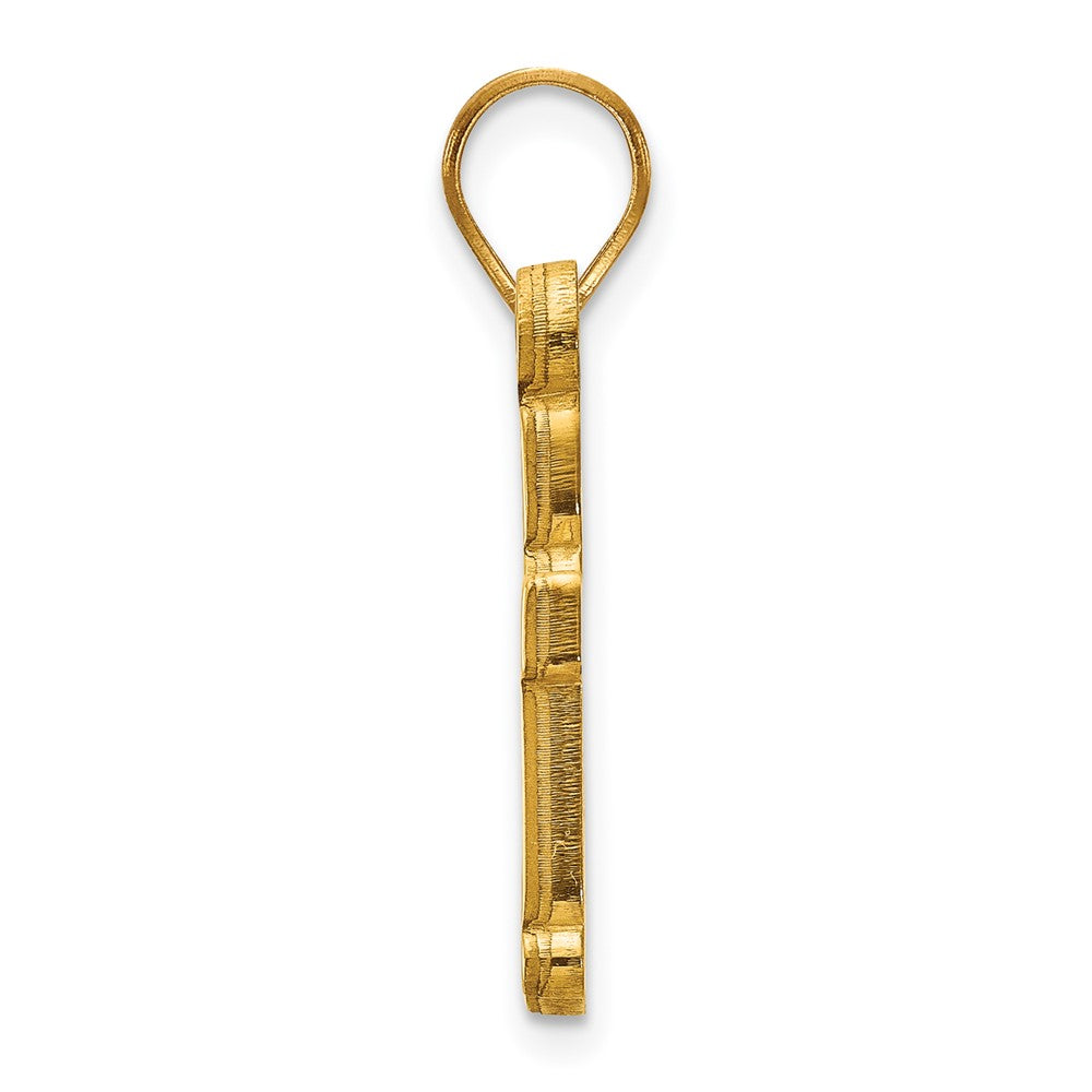 10K Gelbgold Logoart Baylor University Bears Klein Anhänger