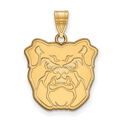10K Gelbgold Logoart Butler University Bulldog Groß Anhänger