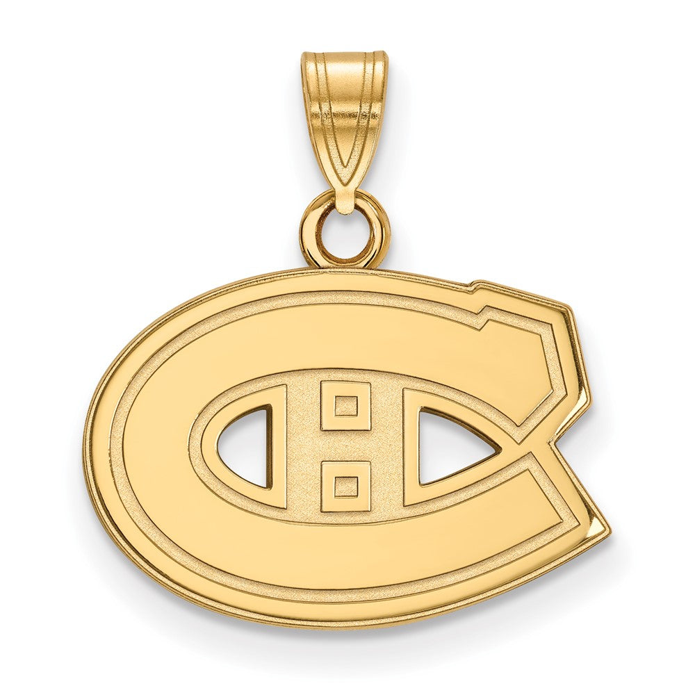 14K Gelbgold Nhl Logoart Montreal Canadiens Klein Anhänger