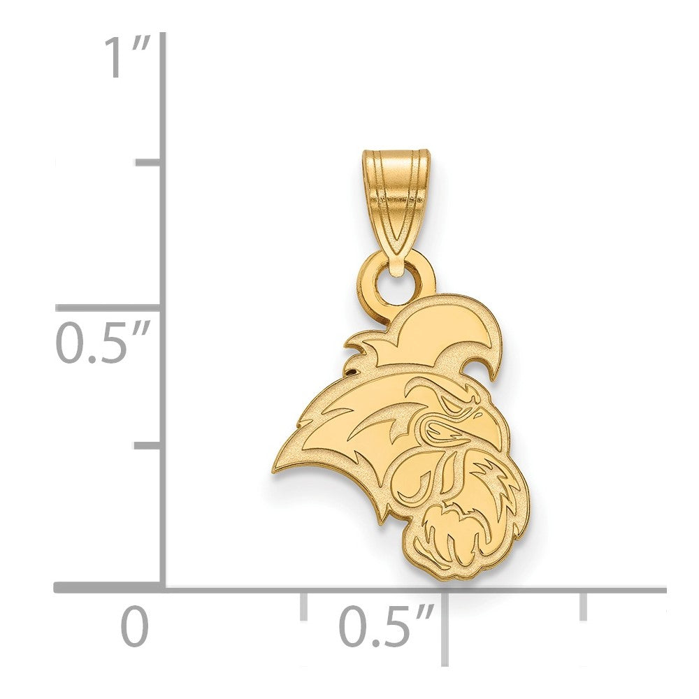 10K Gelbgold Logoart Coastal Carolina University Chanticleer Klein Anhänger