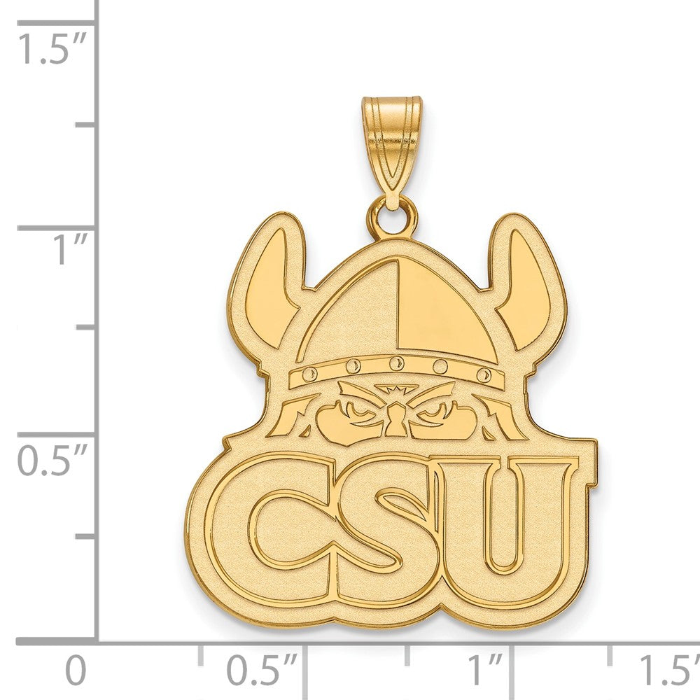14K Gelbgold Logoart Cleveland State University Extra Groß Anhänger